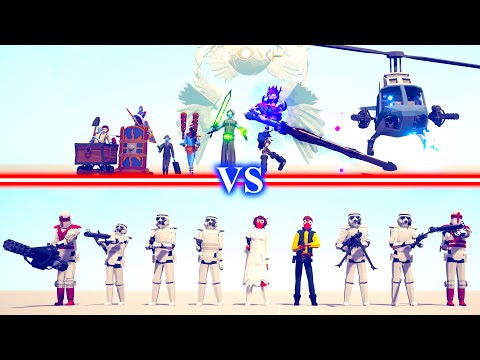 NEW HIDDEN UNITS Team vs STAR WARS Team - Totally Accurate Battle Simulator TABS