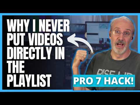 ProPresenter 7 tutorial: Why I NEVER put videos directly in the playlist
