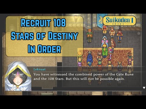 Recruit ALL 108 Stars Of Destiny In Suikoden 1 Remaster