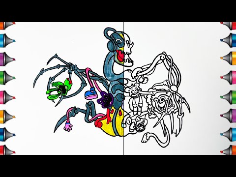 Poppy Playtime 🔴🟠🟢 Coloring Pages