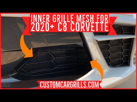 How to Install Inner Grille Mesh on a 2020+ C8 Chevy Corvette by customcargrills.com