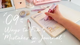 9 Ways to Fix Mistakes in Journal