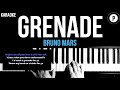 Bruno Mars - Grenade Karaoke Slower Acoustic Piano Instrumental Lyrics On Screen