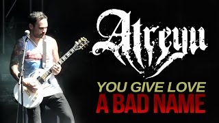 Atreyu - &quot;You Give Love A Bad Name&quot; LIVE! Aftershock 2014