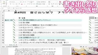 第28回書き出し祭り第１会場＋α【タイあら感想】