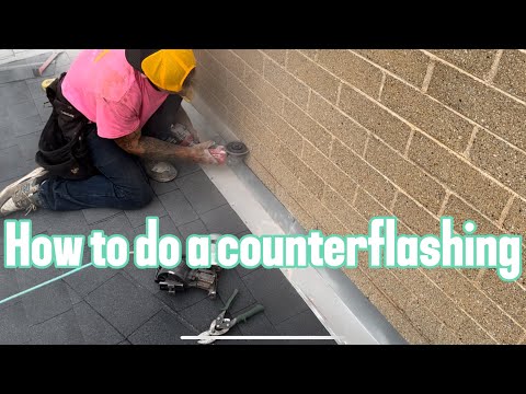 How to do a counterflashing on brick