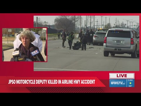 Jefferson Parish deputy killed in crash during funeral procession