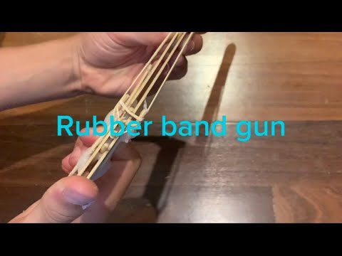 Easy multi shot rubber band gun