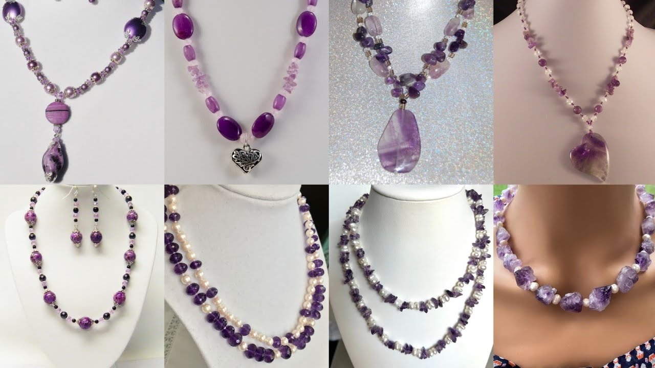 Amethyst & White Pearl Necklace Designs🤩: 200+ Elegant Looks That Feel Like Royalty 