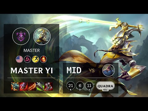 Master Yi Mid vs Yasuo - NA Master Patch 11.24b