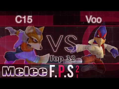 C15 (Fox) vs. Voo (Falco) - Melee Top 32 - FPS2