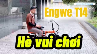 Hè tới rồi, mua xe Engwe T14 về cho các em tập đạp tập thể dục thể thao hằng ngày thôi