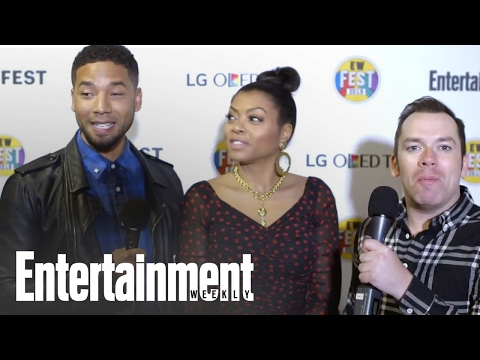 Empire's Taraji P. Henson And Jussie Smollett On Those Mariah Carey Rumors! | Entertainment Weekly