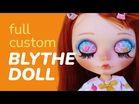 Full Custom Blythe Doll - Carving & Faceup - Sirena