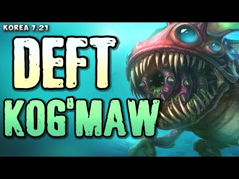 KT Deft (1212 LP) Kog'Maw (w Janna) v Tristana/Alistar matchup - Korea 7.21