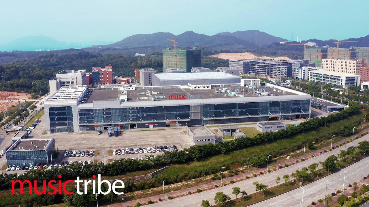 Aerial view of the Music Tribe City smart-factory campus