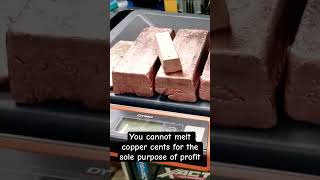 Melting copper Pennies. What you need to know. #shorts