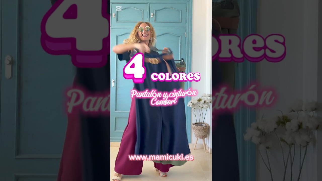 Pantalón más cinturón SOLO 19,80€. Con estilazo marca de la casa 👉www.mamicuki.es #looktotal