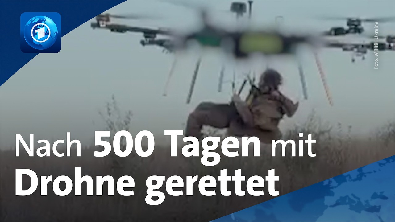 Rettung aus der Luft: Ukrainischer Soldat mit Drohne gerettet