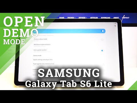 DEMO MODE in SAMSUNG Galaxy Tab S6 Lite – Kiosk / Floor Mode