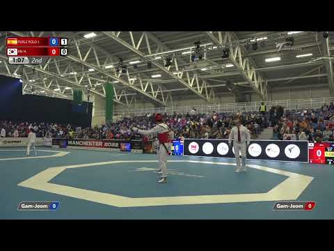 217 R-16 M-68kg 🔵 PEREZ POLO Javier ESP vs 🔴 JIN Ho-jun KOR I Manchester 2022 World Taekwondo GP