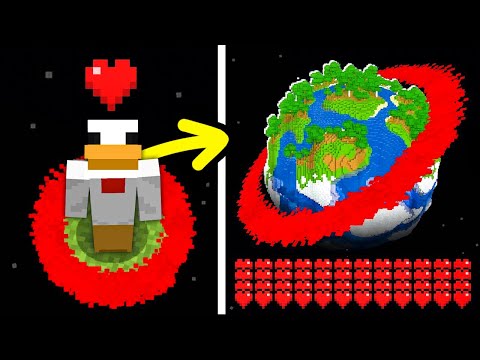 ShadobassMc - Minecraft but My HEARTS = The SIZE of the WORLD..
