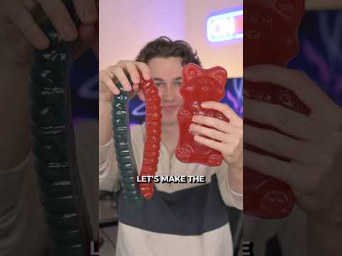 I Made GIANT Frozen Gummy Bears.. 😳 #shorts