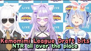 Kemomimi League draft hijinks w/ Pekora Fubuki & Okayu EN SUBS