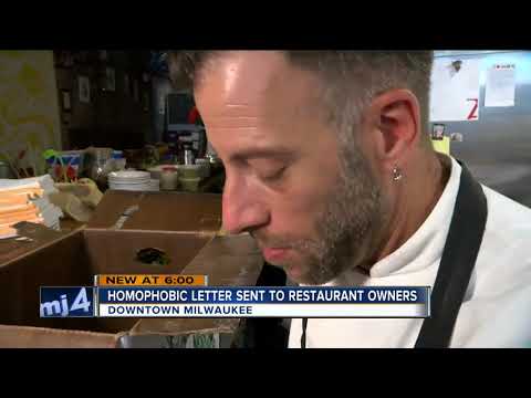 Homophobic letter sent to restaurant owners