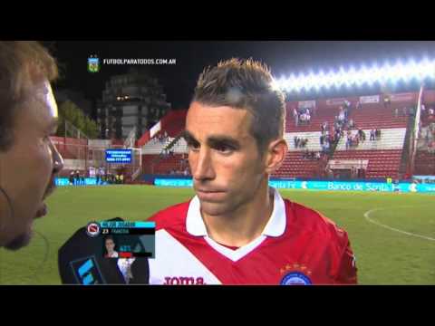 Franzoia: "Se jugó bien". Argentinos 2 - Atl. Rafaela 0. Fecha 1. FPT.