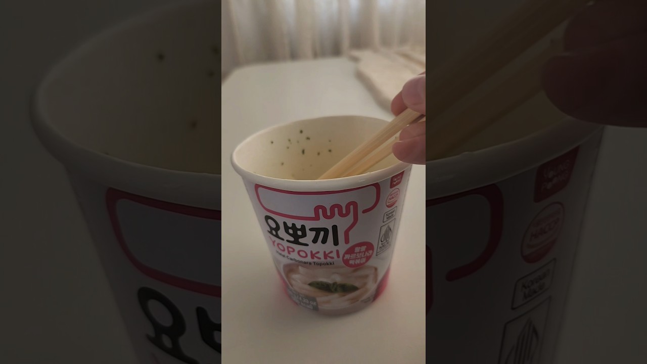 Rice cake #yopokki #teokbokki #kfood #carbonara