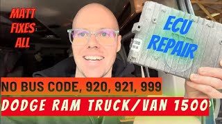 Solving the NO BUS Error on Your Dodge Ram - Easy DIY Fix  920, 921, 999
