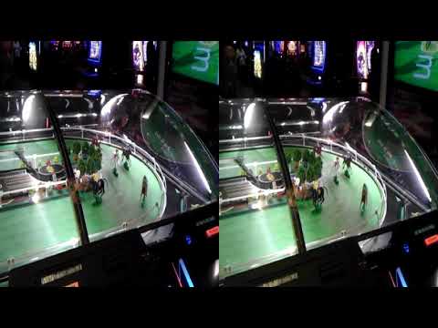 Konami Fortune Cup mechanical horse race betting game in 3D at the Excalibur