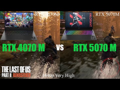 RTX 4070 Laptop (140w) vs RTX 5070 Laptop (115w) - Test in 14 Games