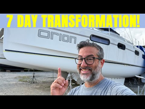 ONE WEEK OF NON STOP WORK IN 30 MINUTES! TRANSOM EXTENSIONS ARE NEARING COMPLETION!