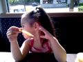Addie Eating McDonald S With The Heat Is On