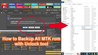 How backup All MTK rom with unlock Tool