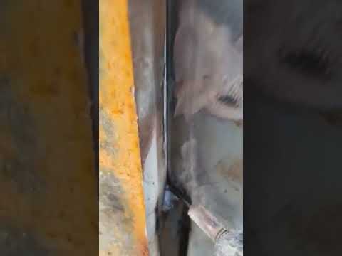 gasless fcaw fillet vertical part 1 #shorts #welding