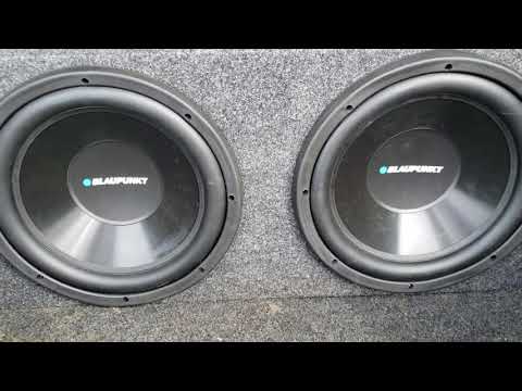 4 Blaupunkt 12s on kicker 1200 RMS amp