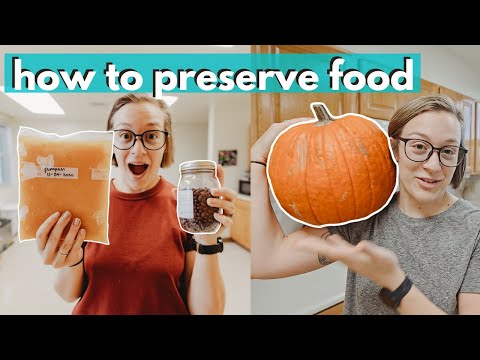 How to PRESERVE FOOD by freezing and canning (how to prevent food waste...don't make these mistakes)