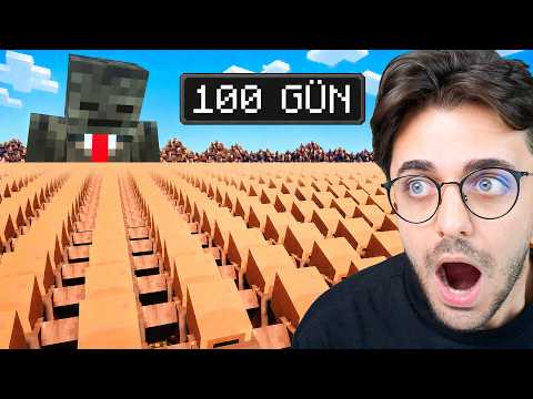 MİNECRAFT'TA GROX'UN KÖYLÜ MEDENİYETİNDE 100 GÜN HAYATTA KALMA FİLMİ ! (Tepki)