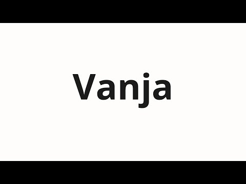 How to pronounce Vanja | Ваня (Vania in Russian)