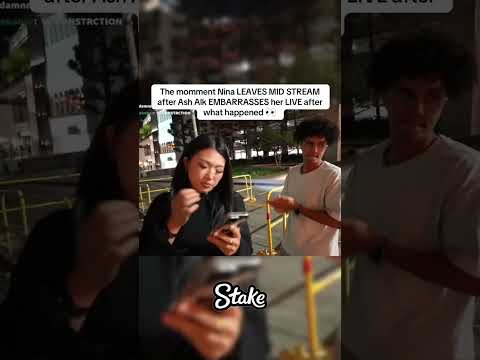 Nina Leaves MID STREAM AFTER Ash Alk #ashalk #nina