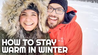 How to STAY WARM in Winter Weather | Hiking in the Winter | Best clothes to wear for winter weather