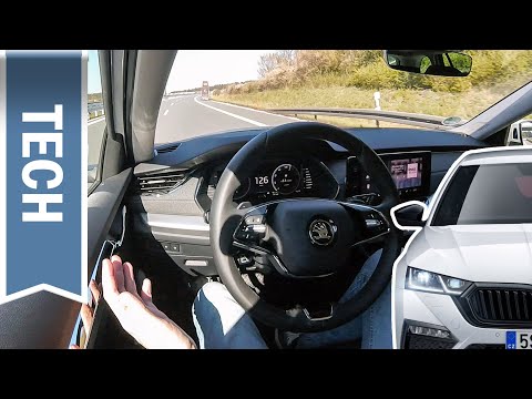Skoda Octavia 2020: Assistenzsysteme im Test: ACC, Ausstiegswarnung, Parken & Tipp zum Travel Assist
