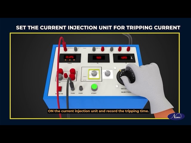 Test tripping characteristic of circuit breaker for over current