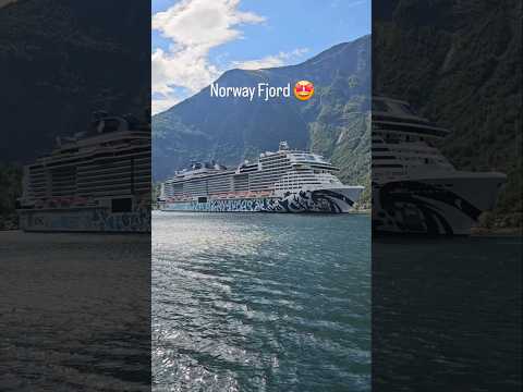 Thumbnail for Norway Fjord Cruise🏖💞🚢#norway #gudvangen #flam #scenic #fjord #norwayfjord #europe #vikings #nordic