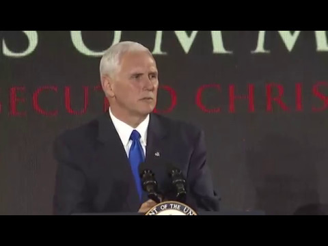 Vice President Mike Pence: The Christian Faith is Under Siege