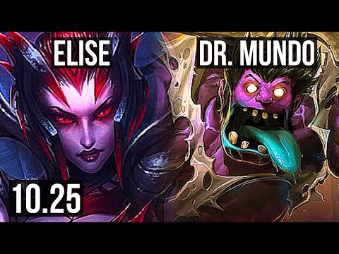 ELISE vs DR. MUNDO (JUNGLE) | 400+ games, Dominating | EUW Master | v10.25