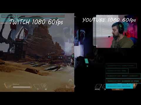 Twitch/Youtube stream comparison using same settings